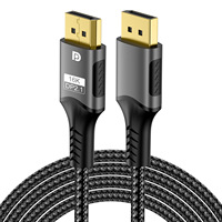 Cable DP 2.1 de Alta Calidad, 16K 80Gbps, Cable DP 2.1 DP a DP Macho a Macho, Cable de Audio y Video HDR para Monitor, Laptop, Proyector