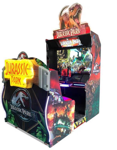 Simulateur de jeu d'arcade de tir en métal pour 2 joueurs Jurassic Park, machine vidéo à pistolets, console de jeu d'arcade à monnayeur, garantie 1 an - Product Image 2