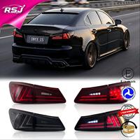 Pour Lexus IS250 IS350 ISF 2006 2007 2008 2009 2010 2011 2012 Feux arrière modifiés fumés à LED, barre de feux arrière