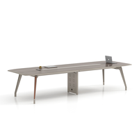 Table moderne pour 8 10 12 16 personnes avec sièges Mobilier de bureau Bureau de réunion Grande table de conférence Bureau de salle de réunion