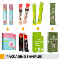 Mesin Pengemas Otomatis 8 Jalur Vffs untuk Selai Stroberi Sachet Kecil, Kemasan Kotak Kertas untuk Selai Sachet