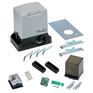 Kit d'automatisation de portail coulissant Faac 740 500Kg 230V Design industriel - Product Image 3