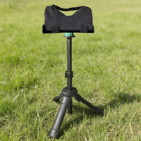 Hauteur réglable 360° °   Mini trépied court en aluminium à tête rotative pour la chasse et le tir