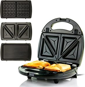 Gaufrier électrique mini personnalisé 750W avec thermostat automatique, surface antiadhésive, 6 fonctions en 1 pour usage domestique - Product Image 1