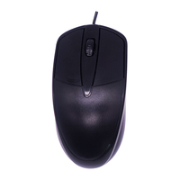 2025 moins cher doigt 3D noir filaire USB souris optique ergonomique étanche bureau d'affaires souris avec boîte personnalisée Logo pour bureau