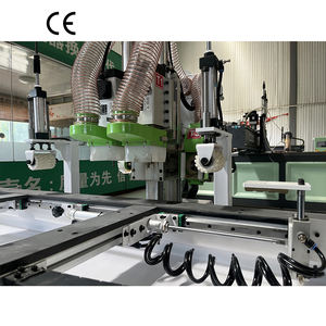 מכונת קידוח מנעול cnc דלת עבור חלונות & דלת ביצוע אלומיניום & פרופיל פלדה עם שולחן ליבה מנוע סיבוב - Product Image 4