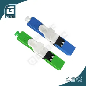 Gcabling SC/APC UPC conector rápido de fibra óptica ftth conectores de fibra rápida tipos conector rápido