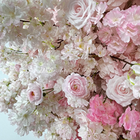 DKB Best-seller Fleurs artificielles de style moderne Fabuleuse décoration d'arche de mariage avec arrangement floral