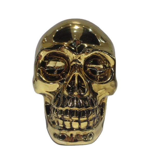 Customized Realistic Human Head Halloween Decoration Skull Natural Healing Stone Hand Carved Quartz Skulls