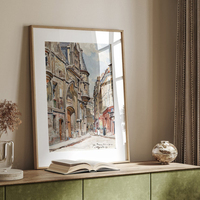 SQ français mur impression ensemble Vintage européen Art Paris mur Art imprime décor Antique paysage urbain parisien Fine Art peintures