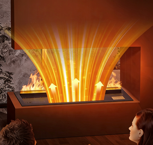 <span class=keywords><strong>Cheminée</strong></span> <span class=keywords><strong>électrique</strong></span> en acier inoxydable 304 <span class=keywords><strong>de</strong></span> 70 cm, forme personnalisable, avec design <span class=keywords><strong>de</strong></span> brume d'eau 3D, haute fidélité, 7 couleurs <span class=keywords><strong>de</strong></span> vapeur réalistes RGB - Product Image 6