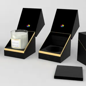 Caixa de empacotamento de velas para velas, caixa rígida de luxo personalizada para presente