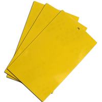 Vente chaude mouche moustique insecte attrape double face jaune pièges collants pour champignon moucherons pucerons aleurodes mineuses