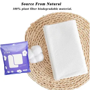 Private Label OEM ODM Portable Nonwoven Camping Spa Hotel Travel Facial Soft Cotton Disposable Bath Towel Travel Face Towel