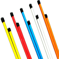 Entraîneur de swing de golf portable, aides d'entraînement de golf personnalisées, bâtons d'alignement de putting pliables en trois parties, bâtons d'alignement de golf