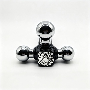 Nouveau support de boule d'<span class=keywords><strong>attelage</strong></span> tri-balle 1-7/8" 2-5/16" en acier allié noir thermolaqué, installation rapide, compatible avec les récepteurs d'<span class=keywords><strong>attelage</strong></span> de 2 pouces pour remorque - Product Image 4