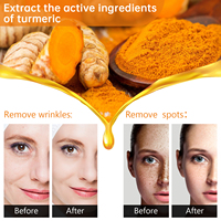 Crèmes pour le visage jaunes blanchissantes à la vitamine C naturelle de marque privée pour éliminer les taches brunes Crème hydratante hydratante contre l'acné Crème au curcuma