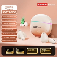 Écouteurs sans fil TWS Lenovo BT6.0 originaux à suppression de bruit ENC, RGB Macarons, pour le sport et le gaming – Meilleures ventes