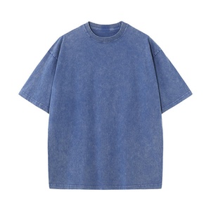 Men's Vintage Oversized Hip Hop Knitted Print Graphic Acid Wash <b>Y2K</b> Breathable 100% Cotton Short Sleeve Black T-<b>Shirt</b> - Product Image 4