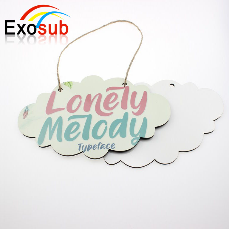 Чистый деревянный детский настенный знак с логотипом для сублимации