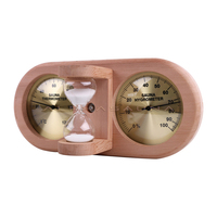Aksesoris Sauna Cedar Termometer dan Higrometer Jam Pasir 2 in 1 Dijual
