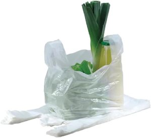 ถุงเสื้อยืด HDPE สีขาวพร้อมหูหิ้ว – ถุงใส่ของกลับบ้านและถุงใส่ของชำแบบรีไซเคิลได้ ทนทาน สำหรับร้านอาหาร รถขายอาหารเคลื่อนที่ - Product Image 2