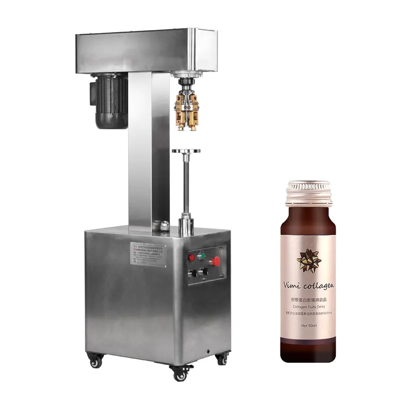 Glass Bottles metal aluminum cap perfume high quality semi-automatic capping machine