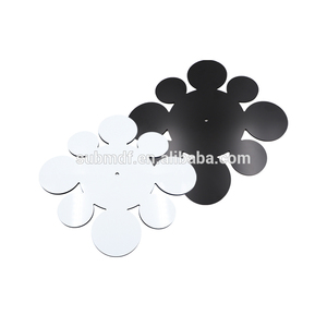 Bán Buôn 20Cm <span class=keywords><strong>DIY</strong></span> Trang Trí Nội Thất Tùy Chỉnh Gỗ MDF Trống Thăng Hoa Đồng Hồ Treo Tường - Product Image 4