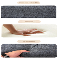Canapé-lit pliable portable à double siège, dossier réglable, durable, style japonais tatami, inclinable, avec cadre en acier