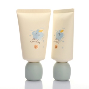 Vente en gros de tubes souples en plastique pour crème et lotion cosmétique pour enfants, avec impression de logo personnalisée, 20 g, avec bouchons à vis - Product Image 1