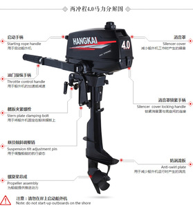 <span class=keywords><strong>Motor</strong></span> Fuera de Borda Hangkai de 2 Tiempos y 6 CV, <span class=keywords><strong>Motor</strong></span> de Gasolina de Alta Calidad para <span class=keywords><strong>Mini</strong></span> Embarcaciones, <span class=keywords><strong>Motor</strong></span> Fuera de Borda de 6 CV - Product Image 6