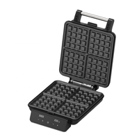1200 Watt Smart Gaufrier Écran Tactile 4 Tranches Grille-Pain Sandwich Grill Électrique Plaque Détachable Panini Ménage