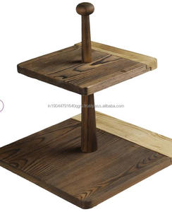 Wholesale New Design Wooden <b>Cake</b> <b>Stand</b> With Wooden Knob For Dessert Serving Home Decor And Occasional Purpose - Product Image 4