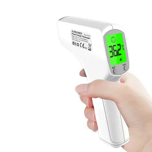 Termometer Inframerah Non-kontak Penggunaan Sekolah dan Supermarket, Pemindai Suhu Disetujui ISO RoHS, Termometer Dahi Digital