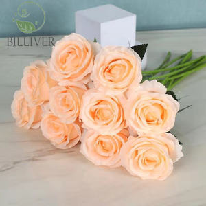 Vente en gros bouquet de roses artificielles fleurs artificielles en soie pour la décoration du salon - Product Image 3