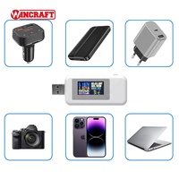 Testeur numérique multifonctionnel de tension et de capacité pour clés USB, périphériques de stockage, mémoires, avec fonction de mesure et test de puissance, en matériau ABS