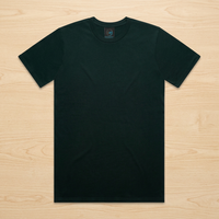 T-shirts décontractés en coton tricoté 100% à manches courtes, coupe ajustée, couleur vert pin, pour la gym, vêtements de sport SHH en gros