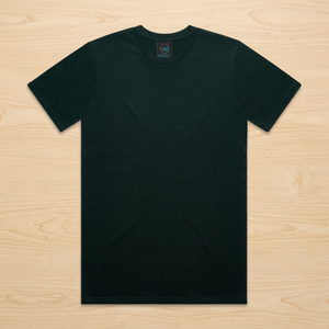 เสื้อยืดสีเขียวสน แขนสั้น ทรงเข้ารูป ผ้าฝ้ายถัก 100% สำหรับออกกำลังกายและสวมใส่ลำลอง ทรงปกติ SHH Bulk Sportswear - Product Image 3