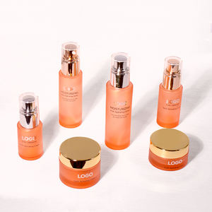 30ml 50ml 60ml 80ml 100mL 120ml cosméticos congelados bomba de loción esmerilado botella de suero conjunto de embalaje con bomba blanca - Product Image 2