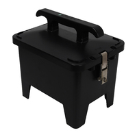 Boîtier de distribution d'alimentation 250A 415V à 12 chiffres, étanche IP66, jaune/noir, en plastique, pour intérieur/extérieur, avec interrupteur d'air et mallette de transport