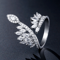 RAKOL RP2148 CZ Cincin Ular Perak Berlapis Emas Asli Cincin yang Dapat Disesuaikan Perhiasan Unisex Wanita Gaya Baru 2022