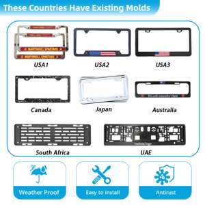 Marco de Matrícula de <span class=keywords><strong>Anime</strong></span> Personalizado Diseño de Marco de Matrícula de Coche - Product Image 3