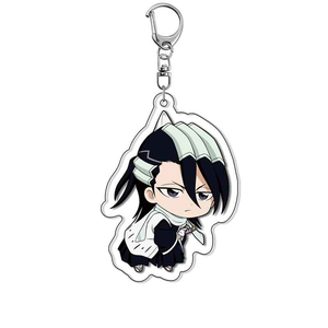 Porte-clés en acrylique Anime <span class=keywords><strong>Bleach</strong></span>, figurines de dessin animé Kurosaki Ichigo <span class=keywords><strong>Ishida</strong></span> Uryuu avec menottes, élégant et charmant pour sac, cadeau - Product Image 4