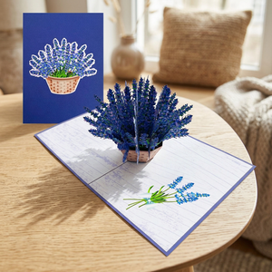 Panier à Lavande 3D Découpé au Laser Style Animal, Artisanat de Papier Fait Main de Haute Qualité du Vietnam, Carte Pop-up Cadeau, Meilleure Vente - Product Image 2