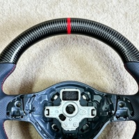 Volant en fibre de carbone forgé pour Volkswagen Mk6 Golf 6 Gti Mk7 Golf 7 Passat CC GTD GTS, volant de voiture en cuir