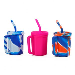 Taza de Silicona Popular con Asa y Pajita, Taza Reutilizable para Camping y Senderismo, para Agua Fría y Caliente - Product Image 6