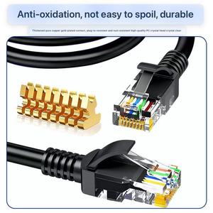 Câble de réseau Ethernet Cat5e UTP en cuivre nu RJ45 8P8C, longueurs multiples de 1M à 20M, conforme RoHS, pour communication LAN - Vente en gros - Product Image 1
