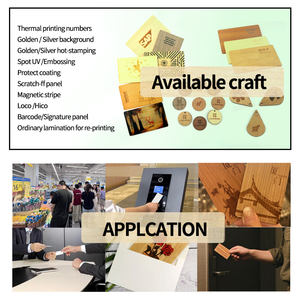 <strong>Access</strong> <strong>Control</strong> ISO14443A 13.56MHZ 1K F08 Bamboo Wooden Magnetic Stripe Cards - Product Image 4