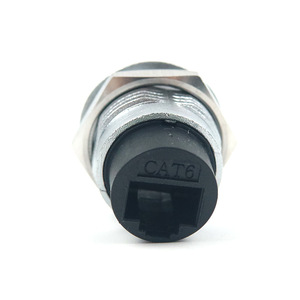 Rj45 Connector Cat6 Network <b>Adapter</b> Aluminum Industrial Plug Socket - Product Image 1