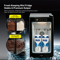 Mesin Penjual Kopi Otomatis dengan Lengan Robot, Kontrol AI, Sanitasi UV, Pembuat Latte Art Tanpa Awak, Pembuat Es, Pabrik OEM Langsung untuk Pusat Perbelanjaan